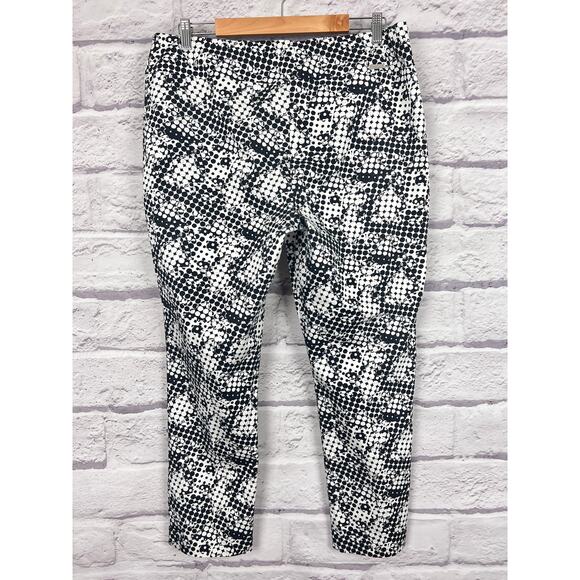 Joseph Ribkoff Womens 16 Artsy Minimalist Office Vacation Cropped Ankle Pants - Picture 4 of 8